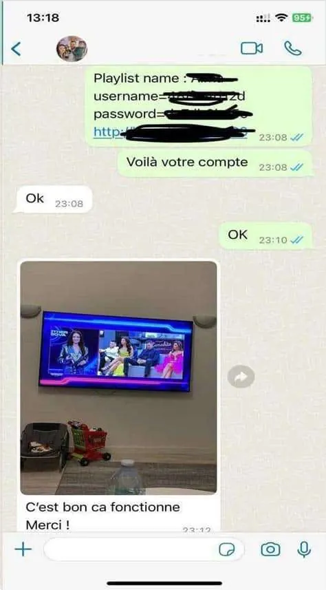Titan IPTV customer review on WhatsApp 3